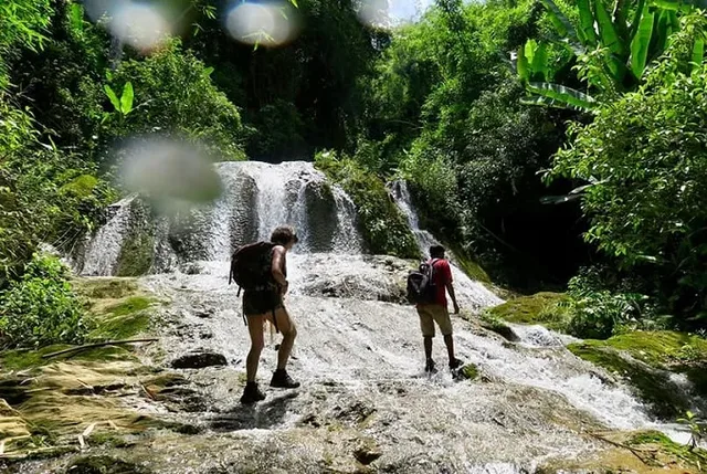 Trek and Kayak with Boat ride, Muangnoi village, Cave, & Tad Mok Waterfall - 1 Day 4